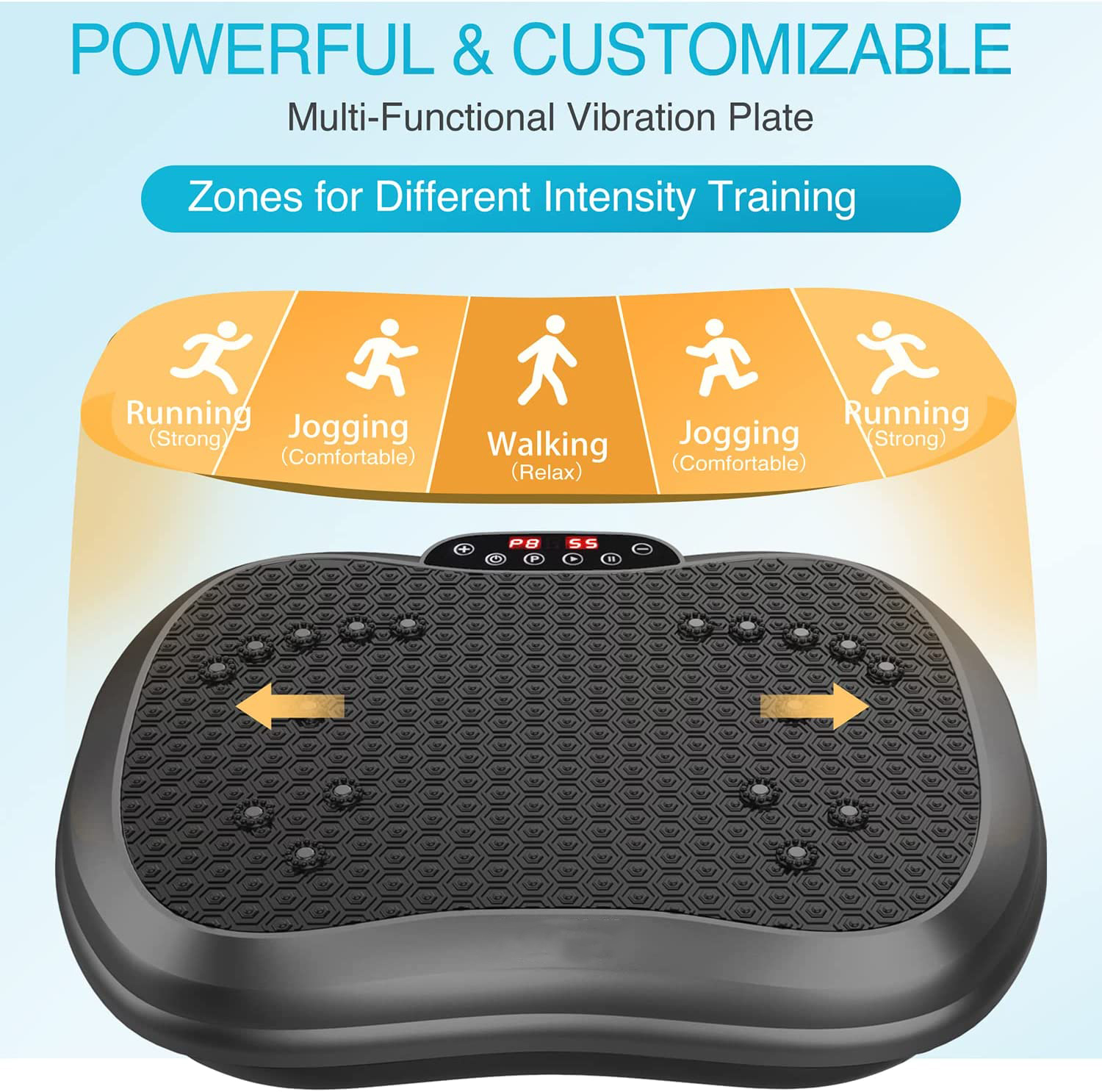 Multifunctional Vertical Vibration Plate with Bluetooth