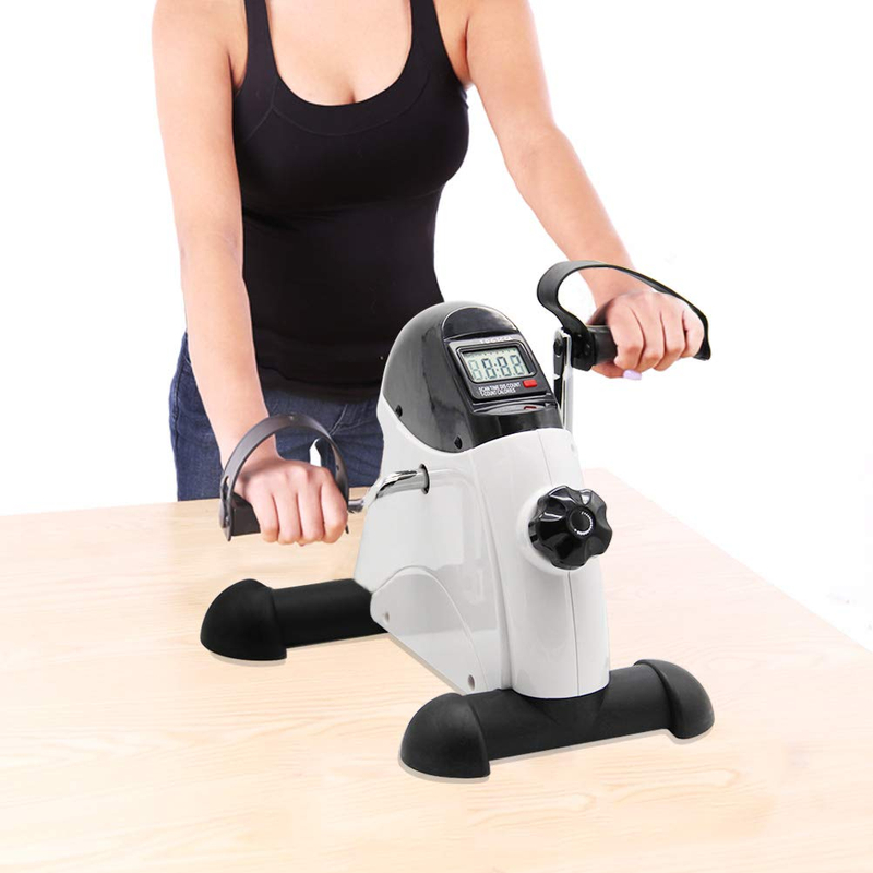 Home Use under Desk Arm Leg Pedal Exercise Bike