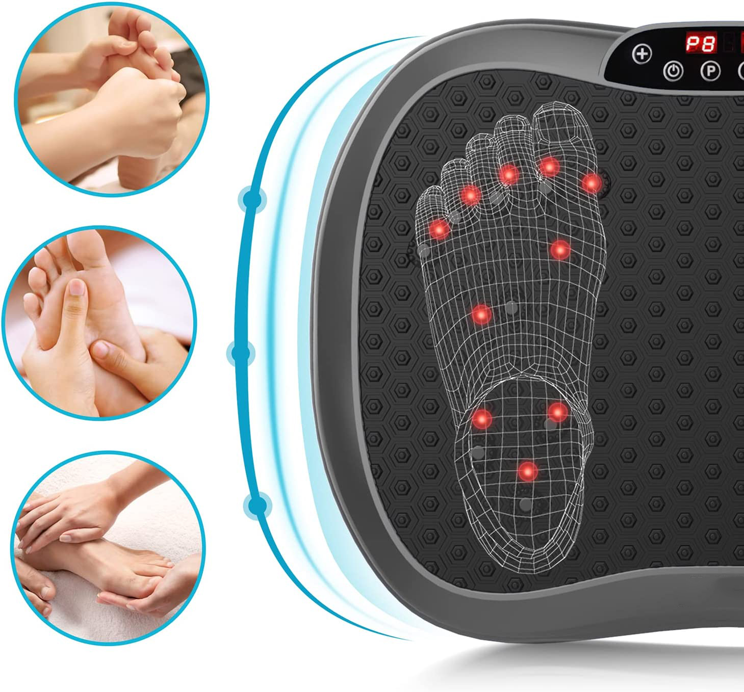 Multifunctional Vertical Vibration Plate with Bluetooth