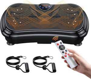 Vibration Plate Exercise Machine Weight Loss, Full Body Vibration Plate for Lymphatic Drainage, 180 Adjustable Speeds Vibrating Plate 