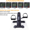 MINGZHI Under Desk Bike Pedal Exerciser Mini Exercise Bike 