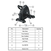 MINGZHI Under Desk Bike Pedal Exerciser Mini Exercise Bike 