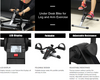 Seniors Portable With Moving Arms Pedal Exercise Bike